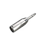 PROEL AT300 Переходник с 3-полюсного XLR (папа) на моноджек Ø 6,3 мм (папа)