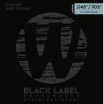 Струны для басс гитары Warwick bass guitar strings Black Label 4 Set Medium 045/105