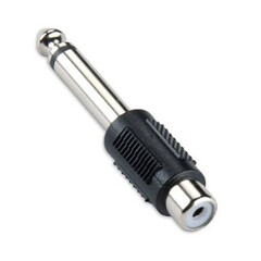 PROEL AT190 Переходник с гнездом RCA (female) на штекер моно Jack 6,3 мм (male)