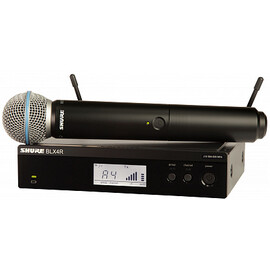 SHURE BLX24RE/B58-K3E Радиосистема BLX с ручным микрофоном BETA58, кронштейны для крепления в рэк