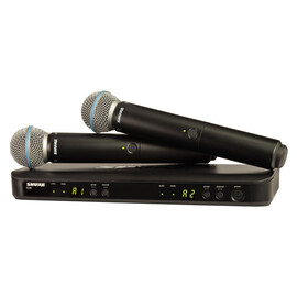 SHURE BLX288E/B58-K3E Радиосистема BLX с двумя ручными микрофонами BETA58.  606 - 630 МГц