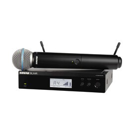 SHURE BLX24RE/B58-H8E Радиосистема BLX с ручным микрофоном BETA58, кронштейны для крепления в рэк