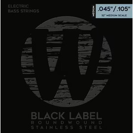 Струны для басс гитары Warwick bass guitar strings Black Label Medium Scale M 4 045/105