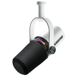 SHURE MV7+-W. Микрофон для подкастов