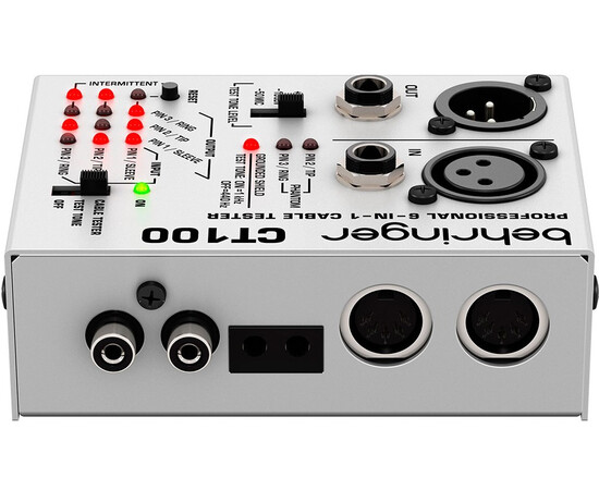 BEHRINGER CT100 Тестер кабеля с микропроцессорным управлением, изображение 2