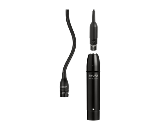 SHURE MX202B/C миниатюрный театрально-хоровой кардиоидный микрофон на гибком креплении (10см) c шнур