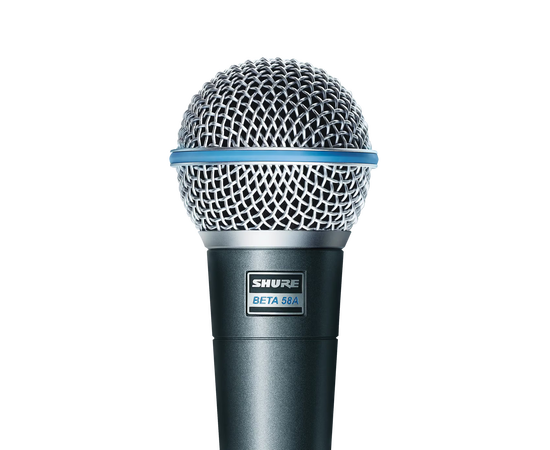 SHURE Beta 58A Динамический суперкардиоидный вокальный микрофон.