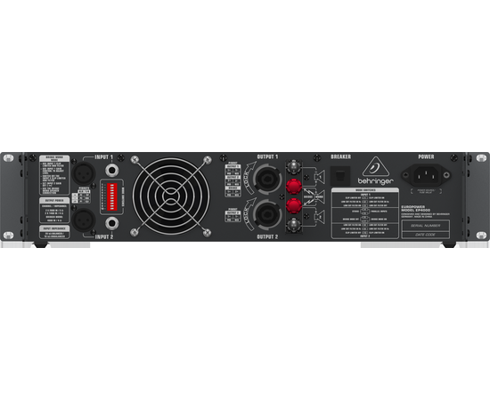 BEHRINGER EP4000. Усилитель мощности, изображение 2