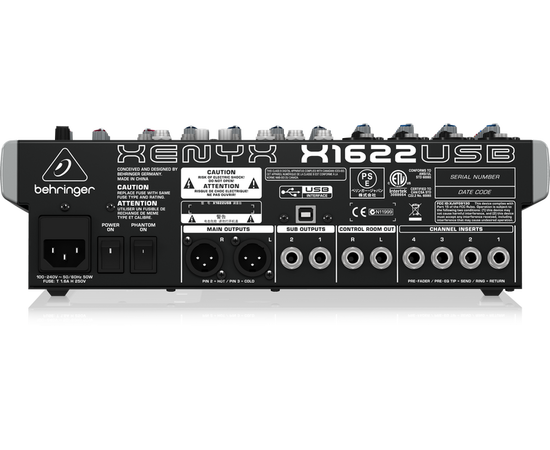 BEHRINGER X1622USB Аналоговый микшерный пульт, изображение 3