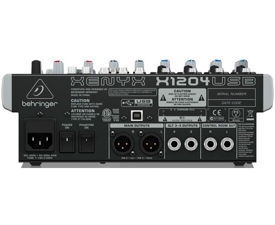 BEHRINGER X1204USB Аналоговый микшерный пульт, изображение 3