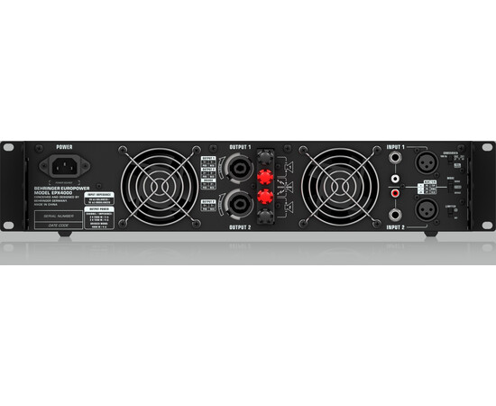 BEHRINGER EPX4000-EU Усилитель мощности, изображение 2