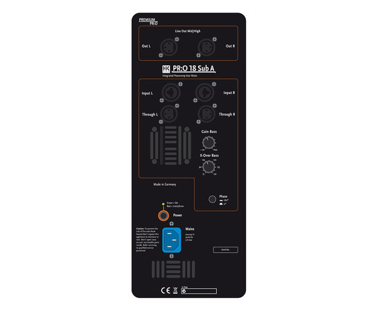 HK AUDIO PR:O 18 SUB A - Активная акустическая система (Сабвуфер), изображение 2