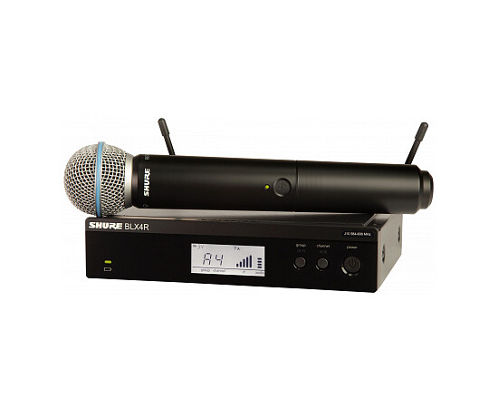 SHURE BLX24RE/B58-K3E Радиосистема BLX с ручным микрофоном BETA58, кронштейны для крепления в рэк