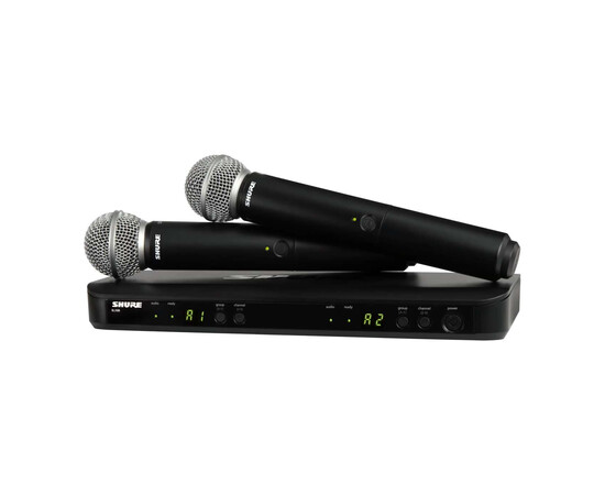 SHURE BLX288E/SM58-K3E Радиосистема BLX с двумя ручными микрофонами SM58 606-630 MHz, изображение 4