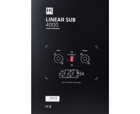 HK Audio LINEAR SUB4000 Пассивная акустическая система (Сабвуфер), изображение 2