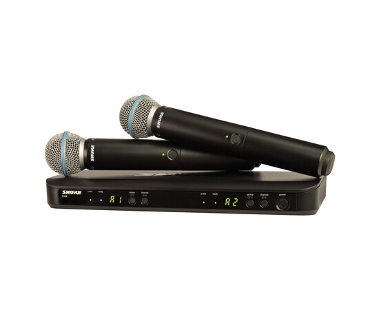SHURE BLX288E/B58-K3E Радиосистема BLX с двумя ручными микрофонами BETA58.  606 - 630 МГц