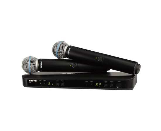 SHURE BLX288E/B58-K3E Радиосистема BLX с двумя ручными микрофонами BETA58.  606 - 630 МГц, изображение 4