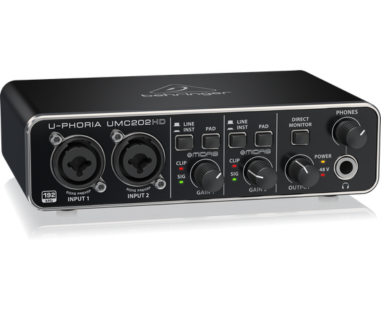 BEHRINGER UMC202HD. Аудиоинтерфейс, изображение 2