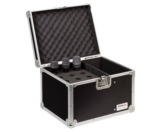 PROEL SA32BLKM Кейс переносной для 9-ти микрофонов и отделом для кабелей, изображение 4