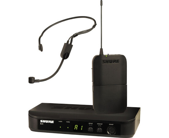 SHURE BLX14E/P31-K3E Радиосистема BLX с поясным передатчиком и головной гарнитурой для презентаций