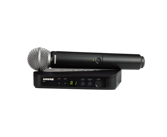 SHURE BLX24E/SM58-M17 Радиосистема BLX с ручным микрофоном SM58. 662 - 686 МГц, изображение 4