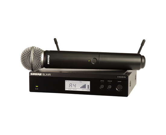 SHURE BLX24RE/SM58-H8E Радиосистема BLX с ручным микрофоном SM58, кронштейны для крепления в рэк