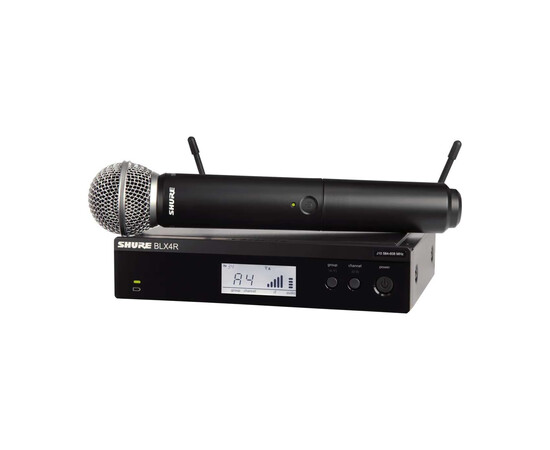 SHURE BLX24RE/SM58-H8E Радиосистема BLX с ручным микрофоном SM58, кронштейны для крепления в рэк, изображение 4