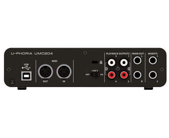 BEHRINGER UMC204HD.  Аудиоинтерфейс, изображение 3
