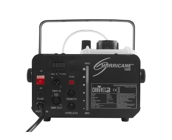 CHAUVET Hurricane H1600 - Генератор дыма, изображение 2