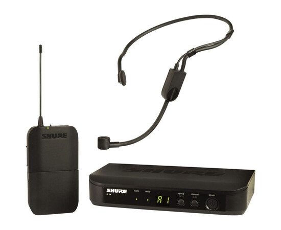 SHURE BLX14E/P31-M17 Радиосистема BLX с поясным передатчиком и головной гарнитурой для презентаций