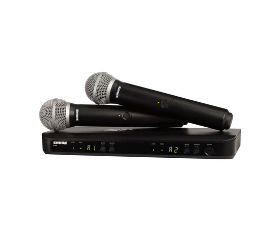 SHURE BLX288E/PG58-Q25 Радиосистема BLX с двумя ручными микрофонами PG58 742-766 MHz, изображение 4