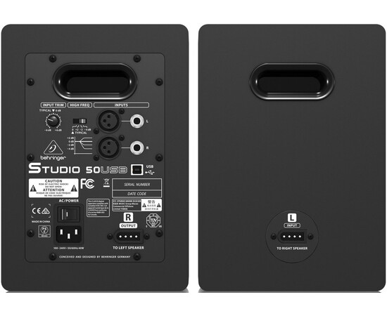 BEHRINGER STUDIO 50USB Активная акустическая система (Мониторы) Пара, изображение 2