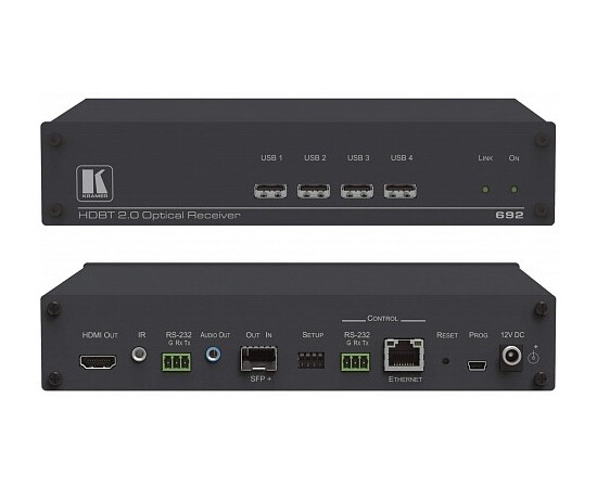 KRAMER 692 Приемник сигнала HDMI, Audio, RS-232, ИК, USB и Ethernet