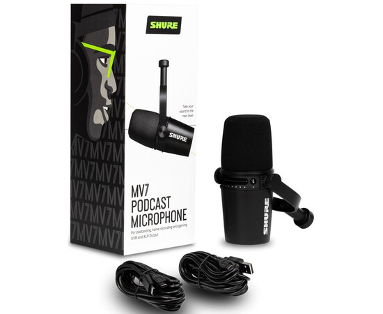 MOTIV MV7 Динамический микрофон с разъёмами USB и XLR чёрный, изображение 6