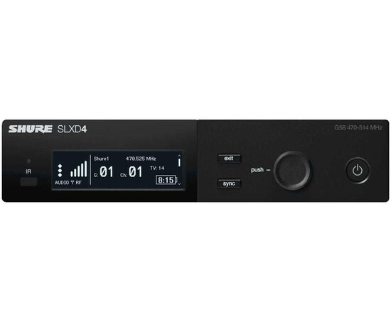 Shure SLXD4E Цифровой одноканальный приемник серии SLXD (470-514 МГц)