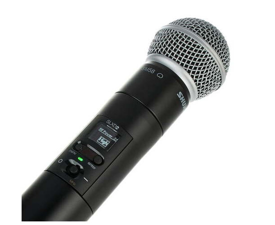 SHURE SLXD2/SM58=-G59. Ручной передатчик системы SLX-D с капсюлем SM58 (470 - 514 МГц), изображение 2