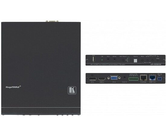 KRAMER VP-428H2 Масштабатор HDMI, DP и VGA в HDBaseT, передатчик RS-232, ИК и Ethernet