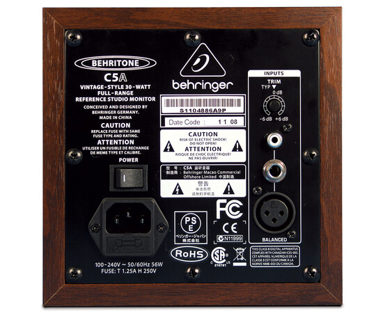 BEHRINGER BEHRITONE C5A Студийный монитор, изображение 2