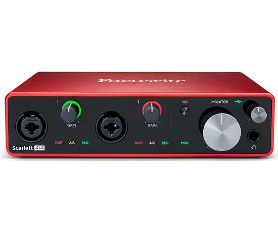 FOCUSRITE Scarlett 4i4 3rd Gen USB аудиоинтерфейс, изображение 2