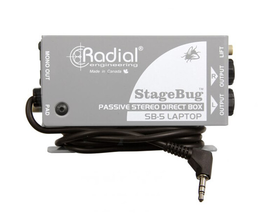 Radial StageBug SB-5. Пассивный стерео директ-бокс для ноутбуков, изображение 2