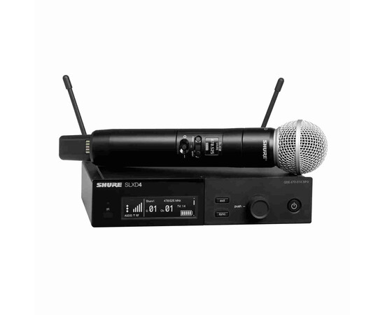 SHURE SLXD24E/SM58-H56. Радиосистема SLX-D с ручным передатчиком SM58 (518-562 МГц)