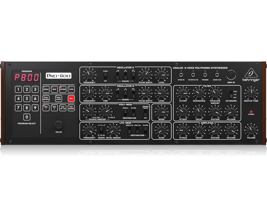 BEHRINGER PRO-800. Аналоговый 8-голосный полифонический синтезатор, изображение 2