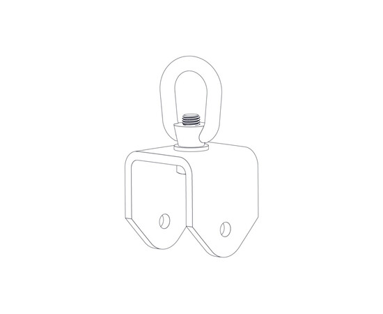 Кронштейн для подъемно-подвесного монтажа рам. Цвет: белый. Biamp Community PY1-EN750-1550W