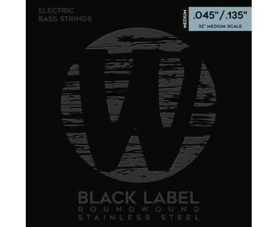 Струны для басс гитары Warwick bass guitar strings Black Label Medium Scale M 5 045/135