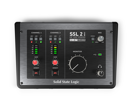 Solid State Logic SSL2 MKII (729706X1) — USB-интерфейс с двумя предусилителями и режимом Legacy 4K, изображение 4