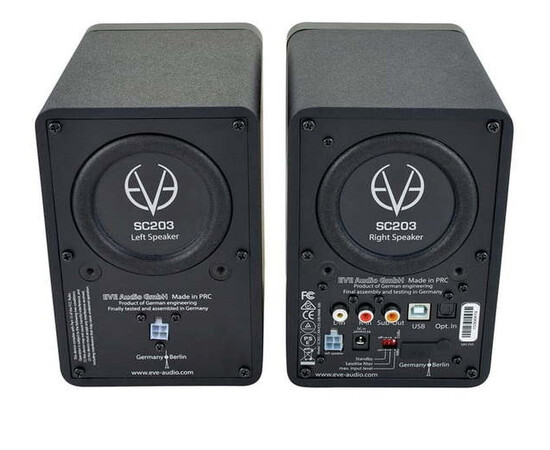 EVE Audio SC203 Master Slave Set. Активный студийный монитор, изображение 2