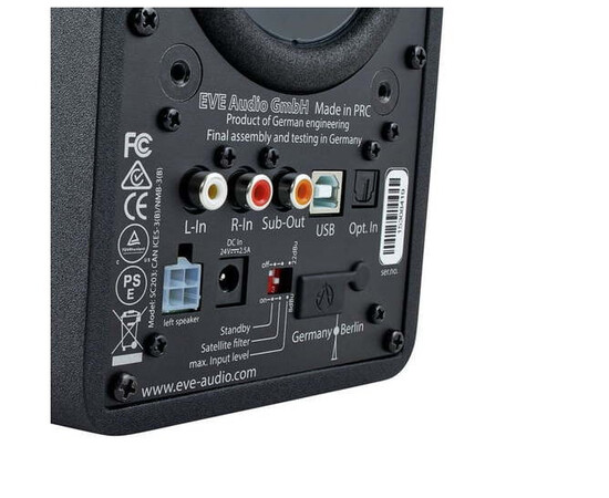 EVE Audio SC203 Master Slave Set. Активный студийный монитор, изображение 3