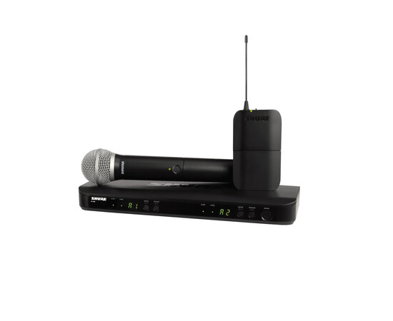 SHURE BLX1288E/SM58-H8E 2-х канальная комбинированная портативная радиосистема  M17 662-686 MHz