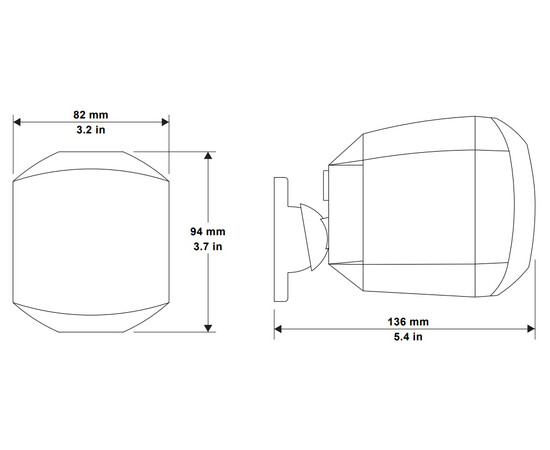 Настенный громкоговоритель Biamp Desono MASK2-BL Black, изображение 3