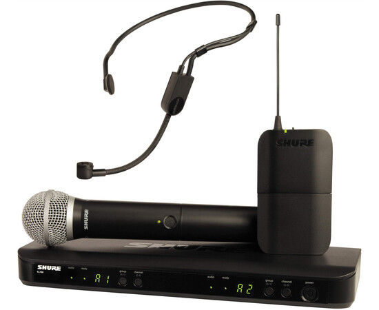 SHURE BLX1288E/P31-H8E Аналоговая радиосистема с ручным микрофоном и головной гарнитурой